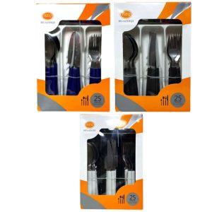 6 SET 25PCS SERVICIO COMIDA