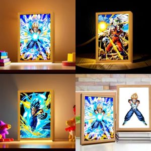 CUADRO LÁMPARA MODA GOKU