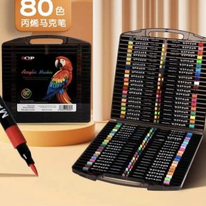 6 SET DE PLUMONES ACRILICOS 80PCS