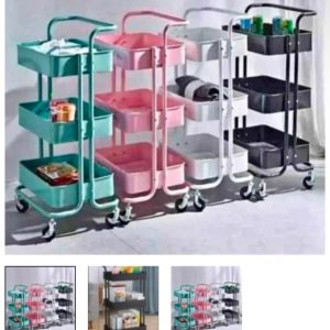 4 UNIDADES DE CARRITO CON RUEDA METÁLICO SURTIDO