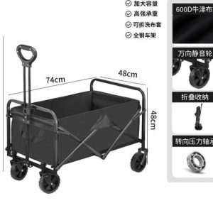 4 UNIDADES DE CARRITO 4 RUEDAS CON MANILLA