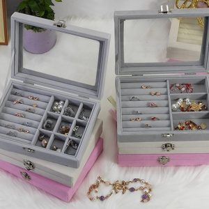 10 UNIDADES ORGANIZADOR DE JOYAS CUADRADO