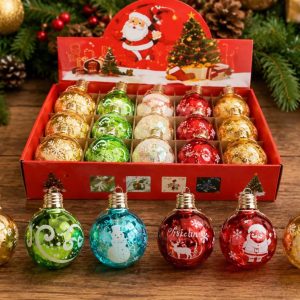 12 ESFERAS CON LUZ NAVIDEÑO