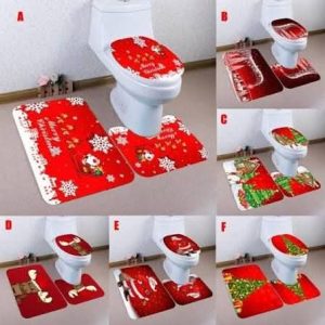 10 SET BAÑO 3PCS NAVIDEÑOS