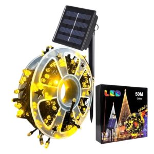6 ROLLO LUZ SOLAR 50MTS AMARILLO
