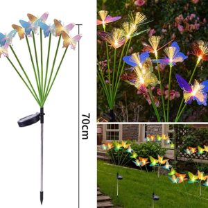 10 ESTACA SOLAR MARIPOSAS