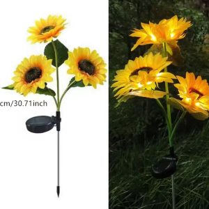10 ESTACA SOLAR GIRASOLES