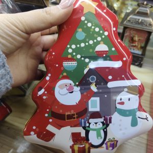 10 CAJAS METALICA ARBOL NAVIDAD