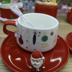 10 UNIDADES TAZA CERÁMICA NAVIDAD