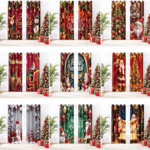 4 SET CORTINAS 2PCS  NAVIDEÑOS