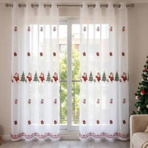 4 SET VISILLOS 2PCS  BORDADOS NAVIDEÑOS