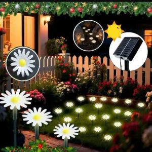 10 ESTACA FLORES SURTIDOS SOLARES