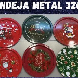 6 UNIDADES PLATOS REDONDO NAVIDAD